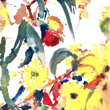 Load image into Gallery viewer, Original Artwork by Ian de Souza for Eucalyptus erythrocorys: Illyarrie Scarf